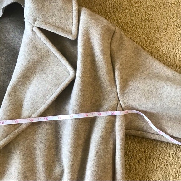 Zara Open Front Casual Trench Woollike Coat/Jacket - Picture 13 of 14